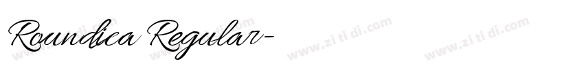 Roundica Regular字体转换 Roundica Regular字体转换